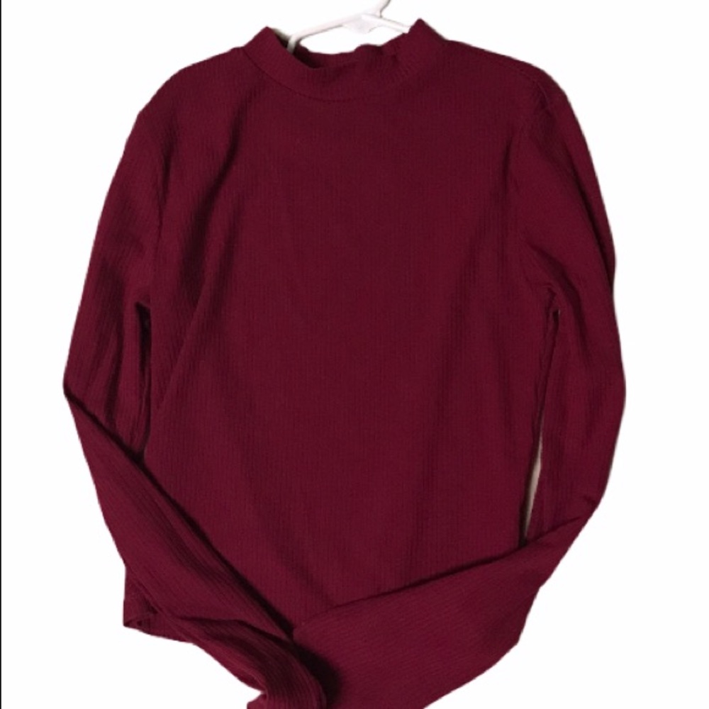 Maroon top